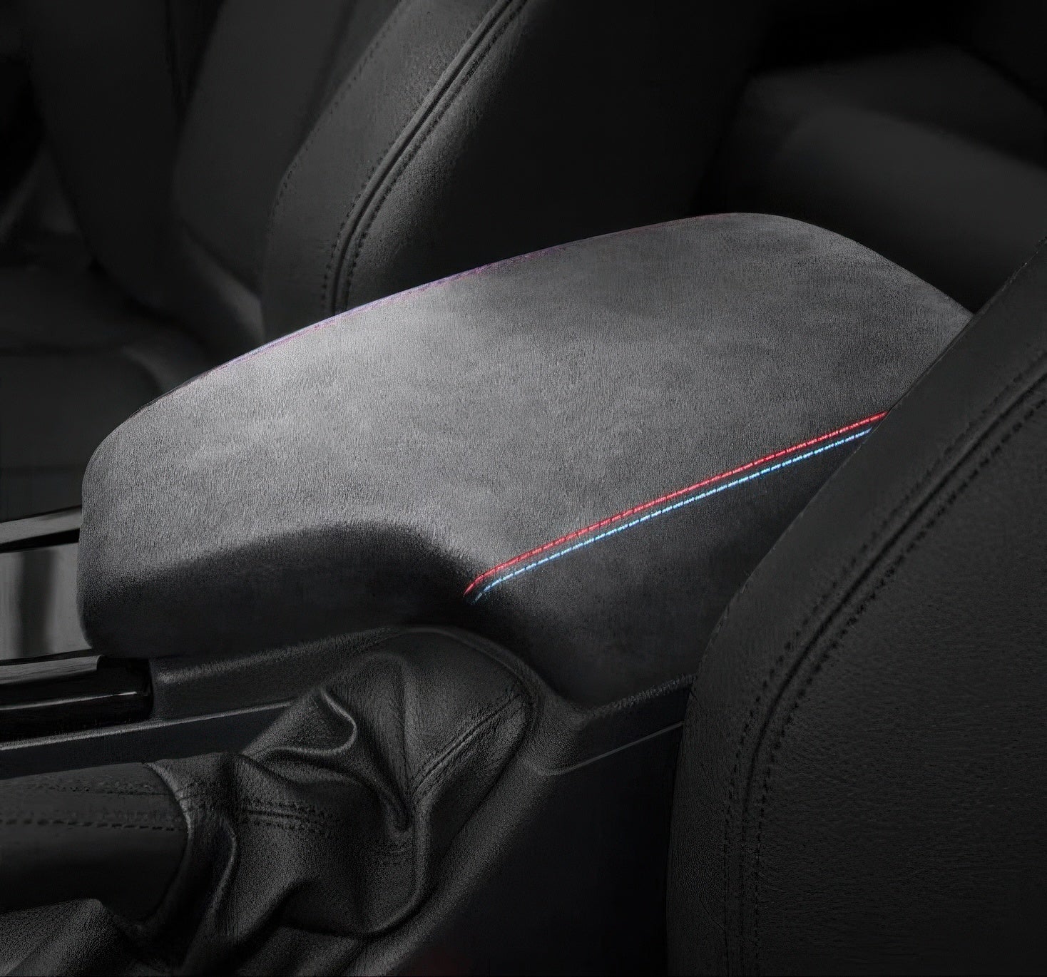 Alcantara or Carbon-Look Leather Armrest Trim for BMW F30 F32 F34 F36 3 Series & 4 Series