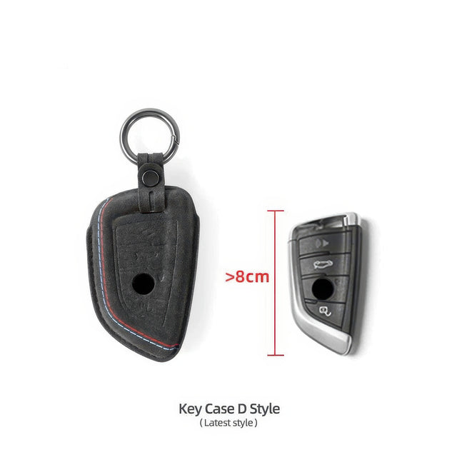 Alcantara Key Case and Keychain for BMW E-, F-, and G-Chassis