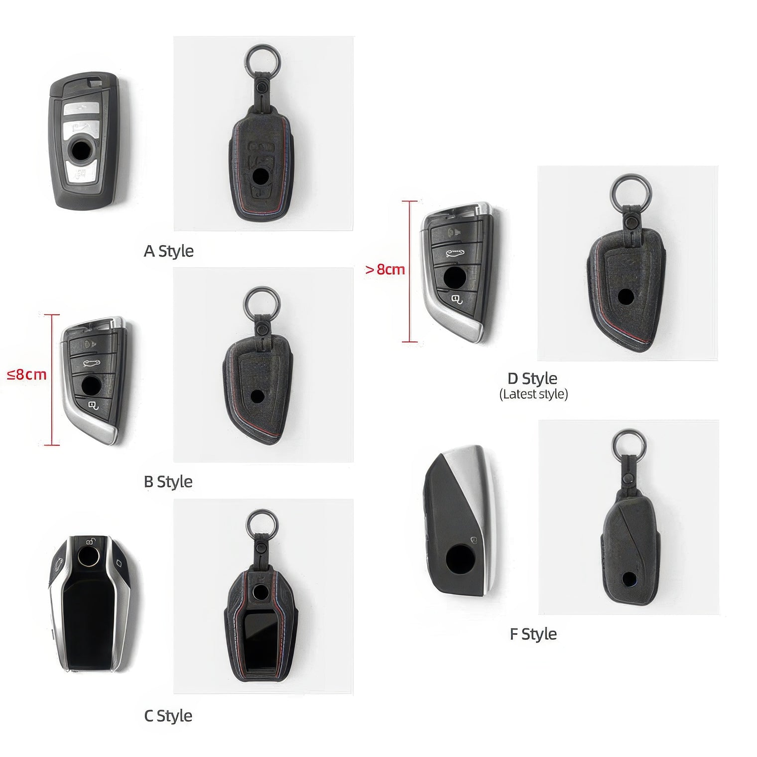 Alcantara Key Case and Keychain for BMW E-, F-, and G-Chassis