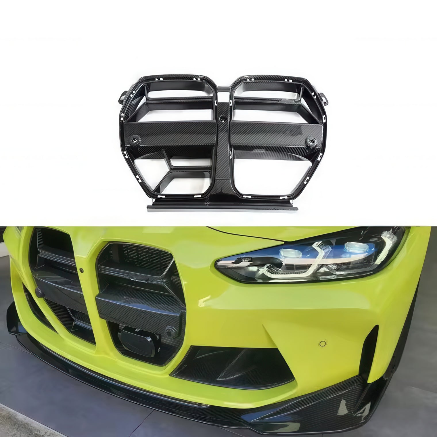 CSL Style Carbon Fiber Front Grille for BMW G80 G82 G83 M3 & M4