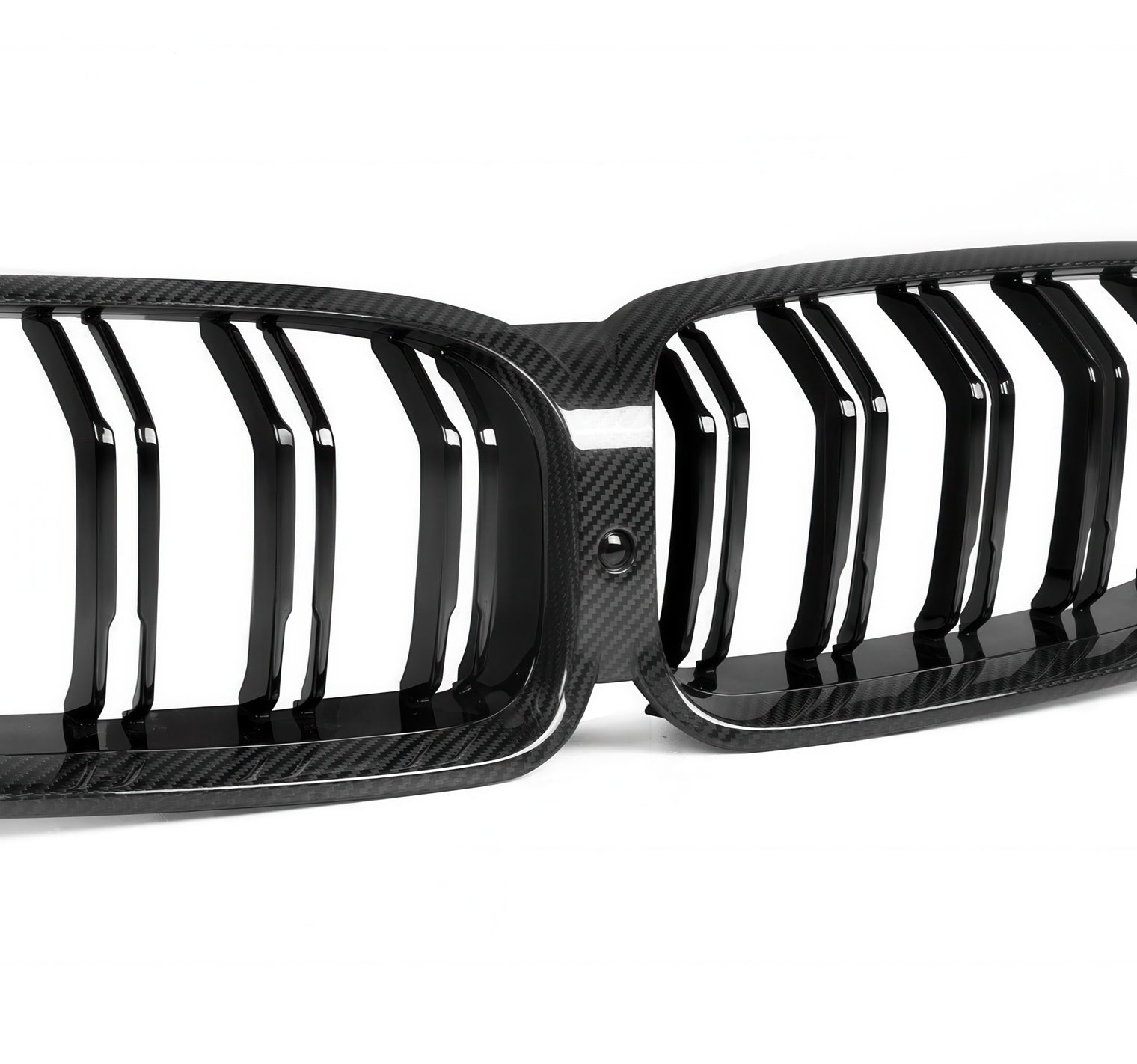 Dry Carbon Fiber or Carbon-Look Double-Slat Front Grille for BMW G14 G15 G16 F91 F92 F93 8 Series & M8