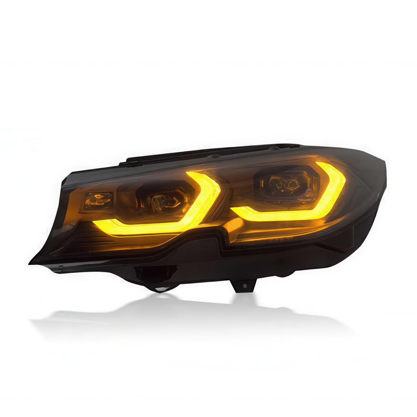 Dual-Color Yellow or White M3 Style Laser Headlights for BMW G20 Pre-LCI 2019-2022