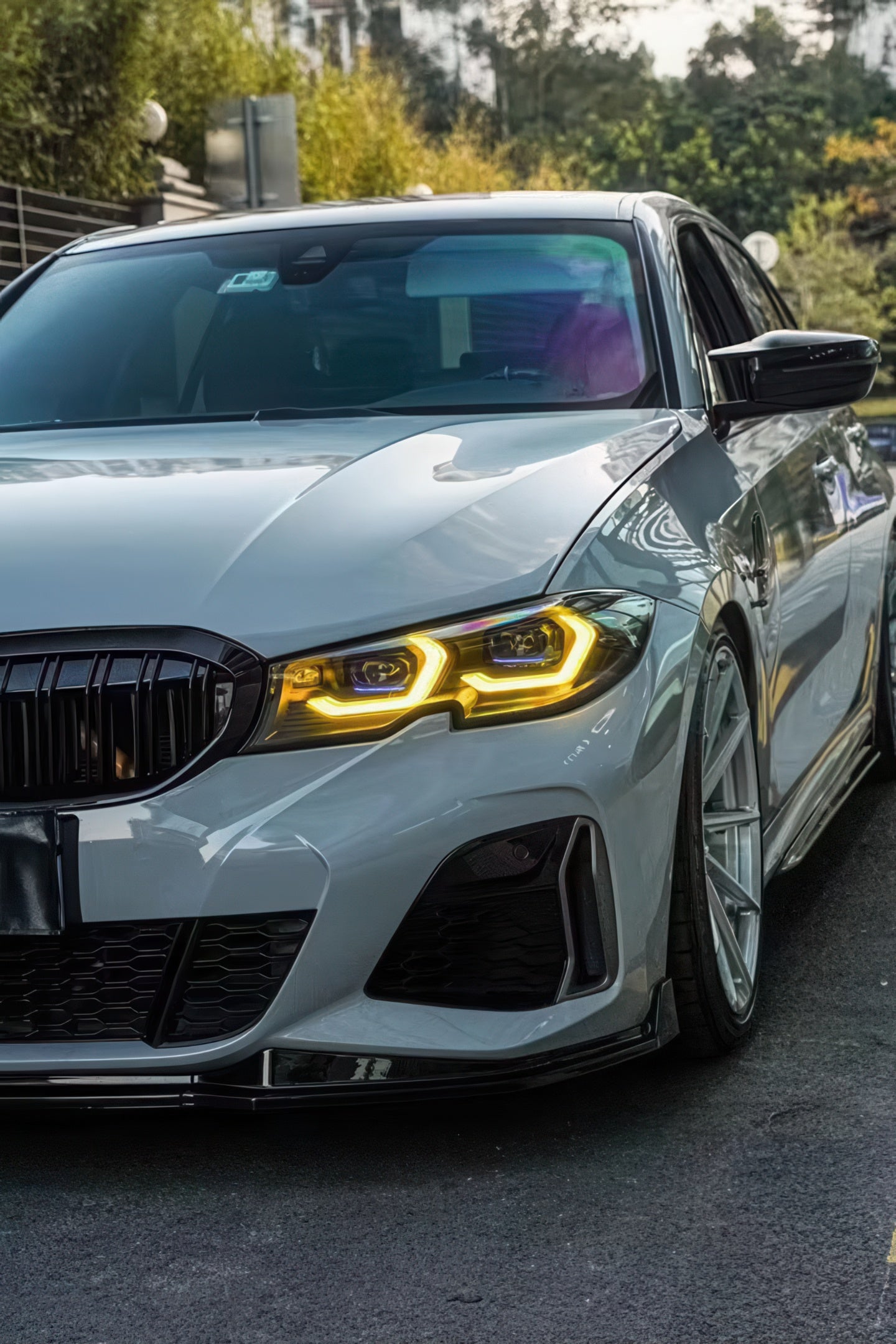 Dual-Color Yellow or White M3 Style Laser Headlights for BMW G20 Pre-LCI 2019-2022