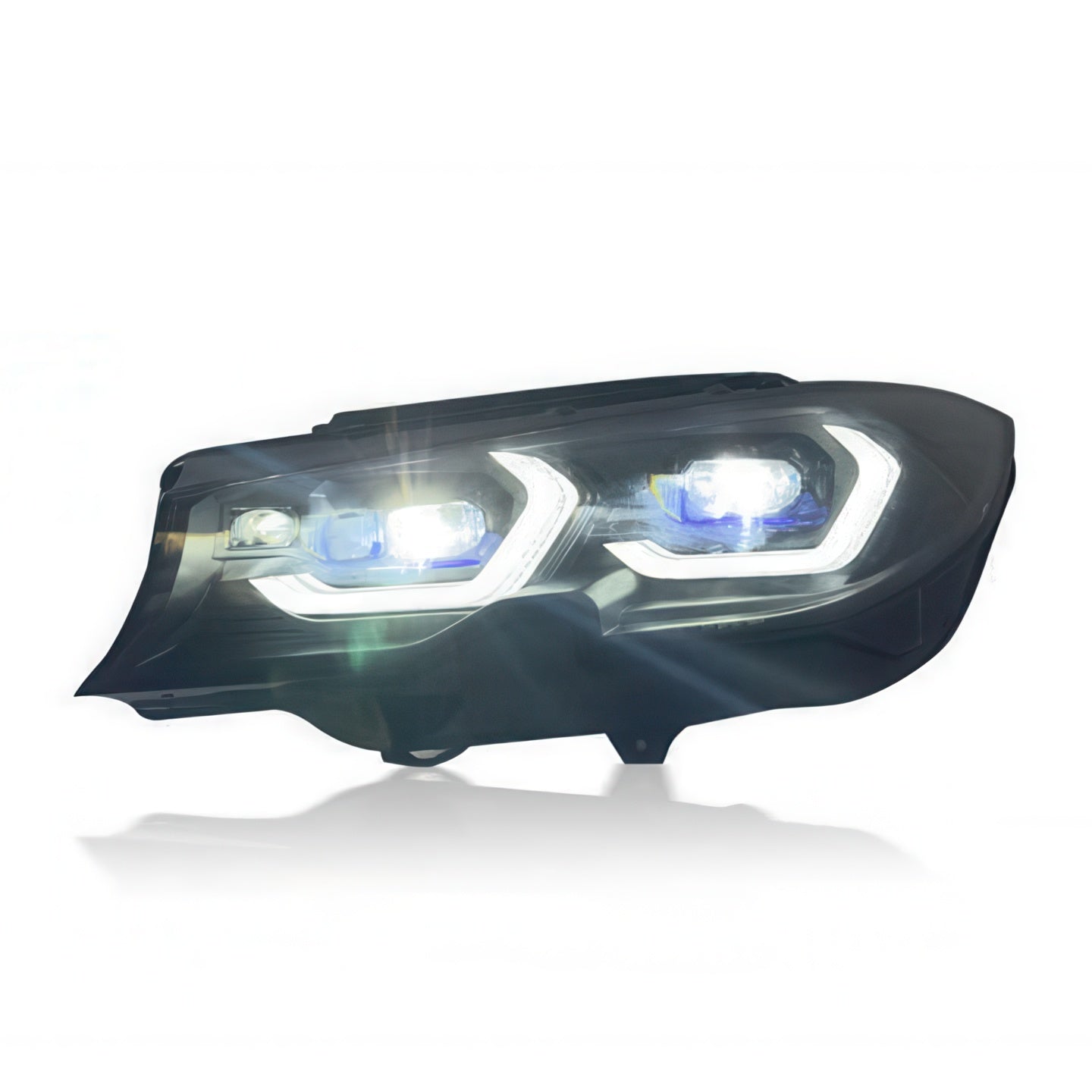 Dual-Color Yellow or White M3 Style Laser Headlights for BMW G20 Pre-LCI 2019-2022