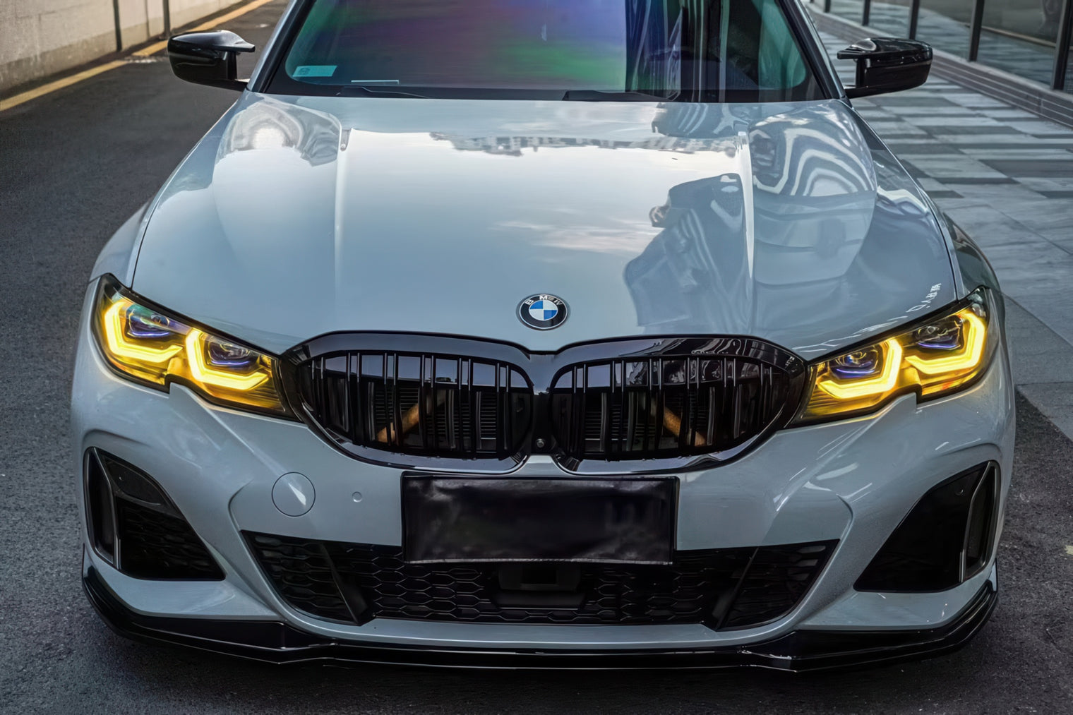Dual-Color Yellow or White M3 Style Laser Headlights for BMW G20 Pre-LCI 2019-2022