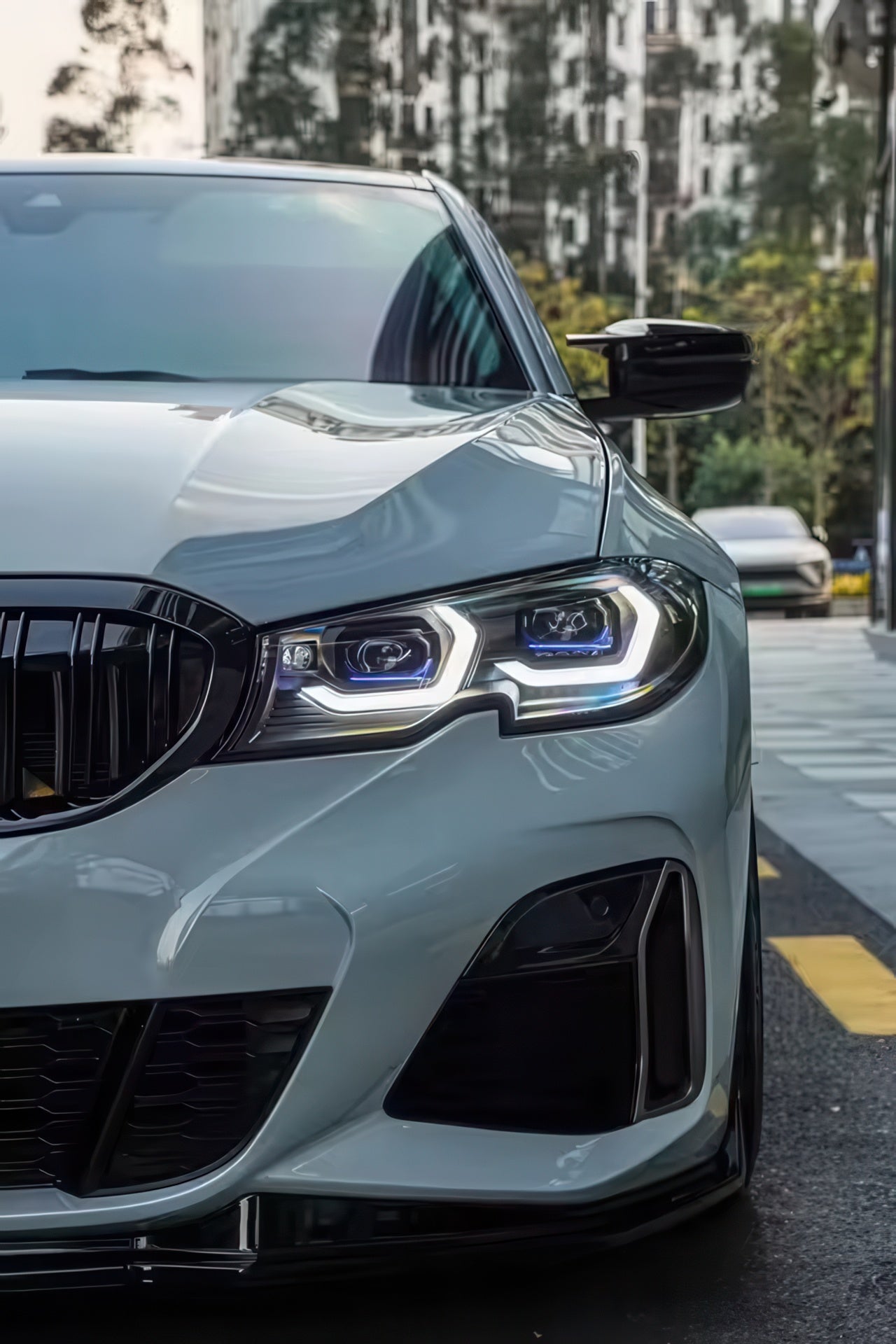 Dual-Color Yellow or White M3 Style Laser Headlights for BMW G20 Pre-LCI 2019-2022