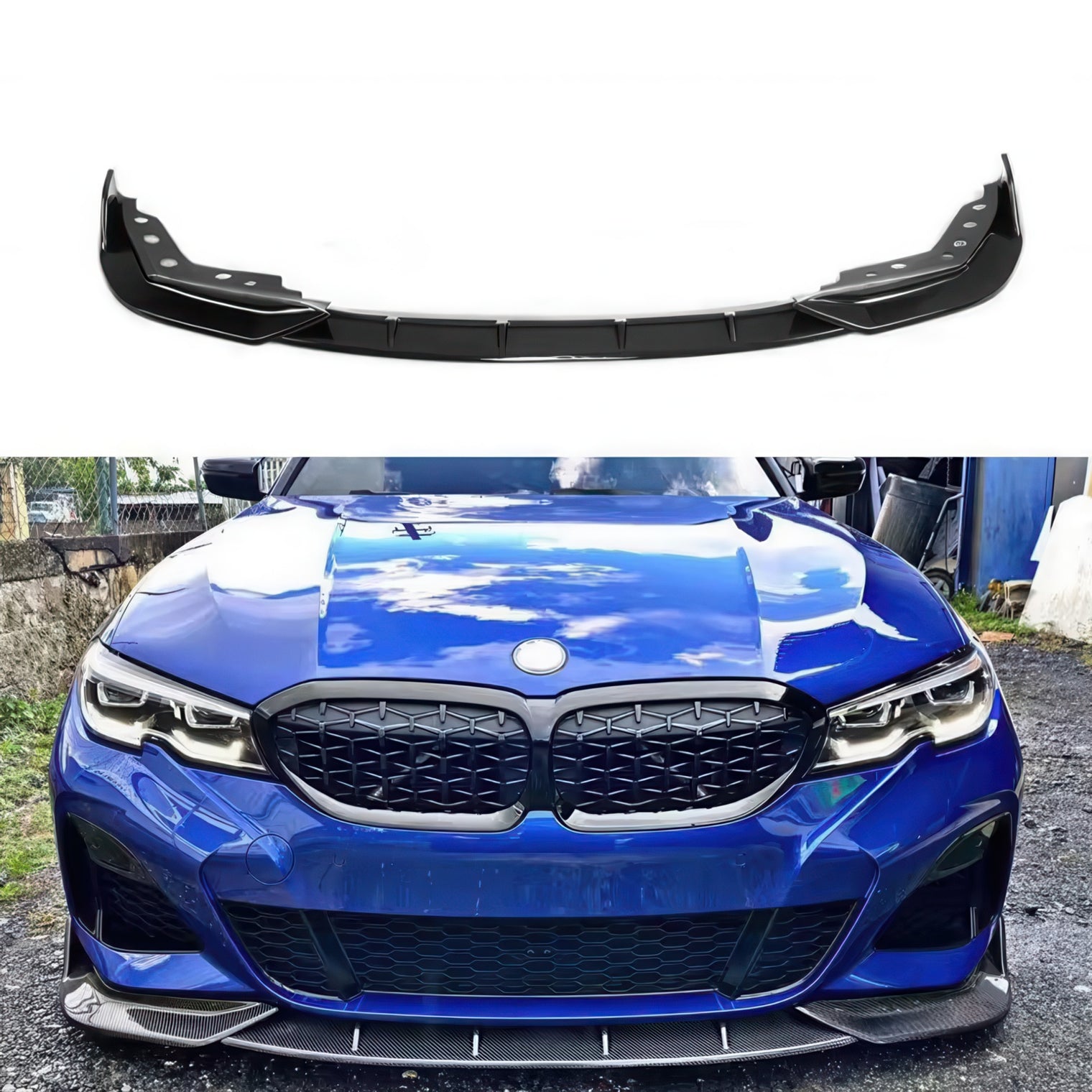 FD Style Carbon Fiber Front Lip for BMW G20 330i & M340i