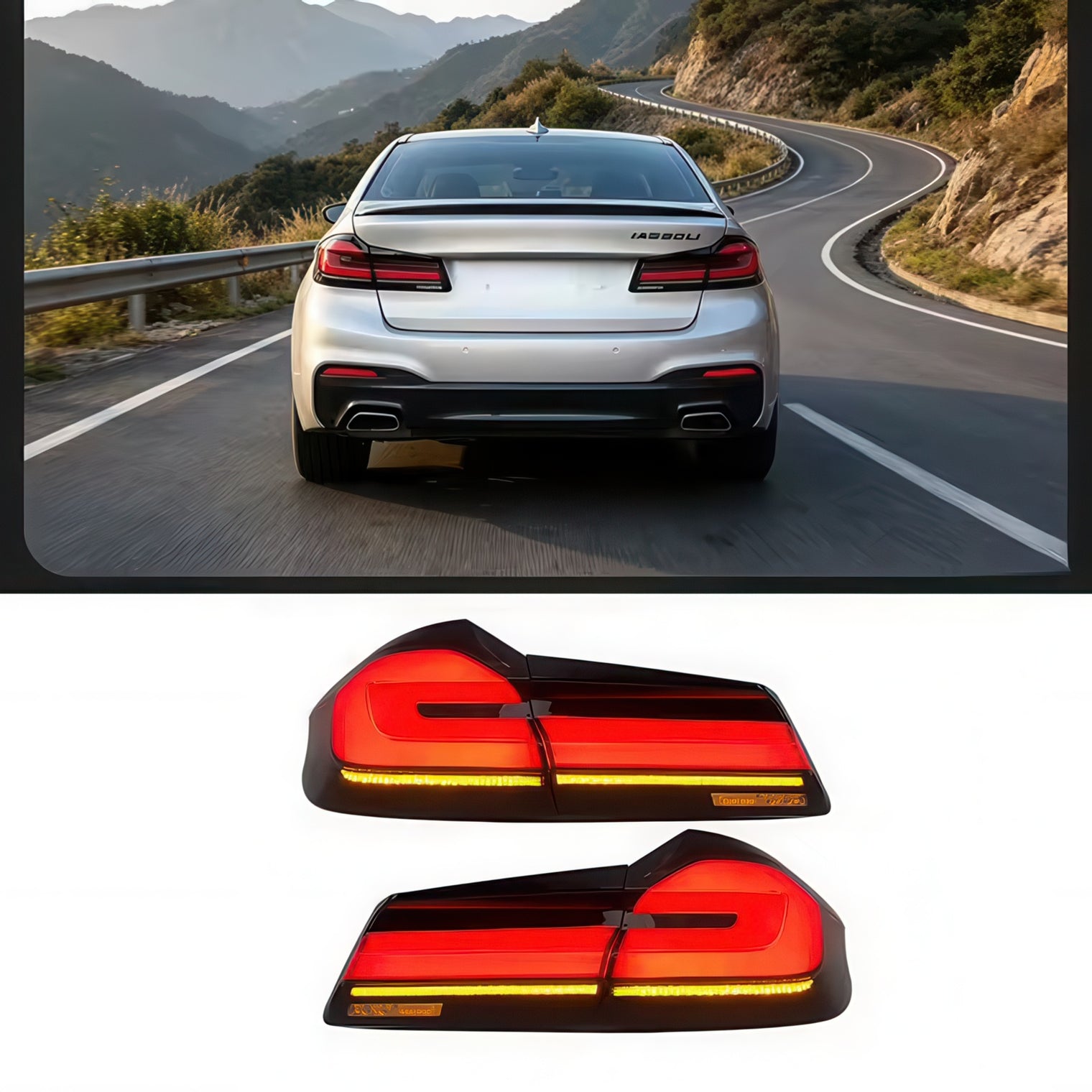 GTS Style LED Tail Lights for BMW G30 F90 5 Series & M5