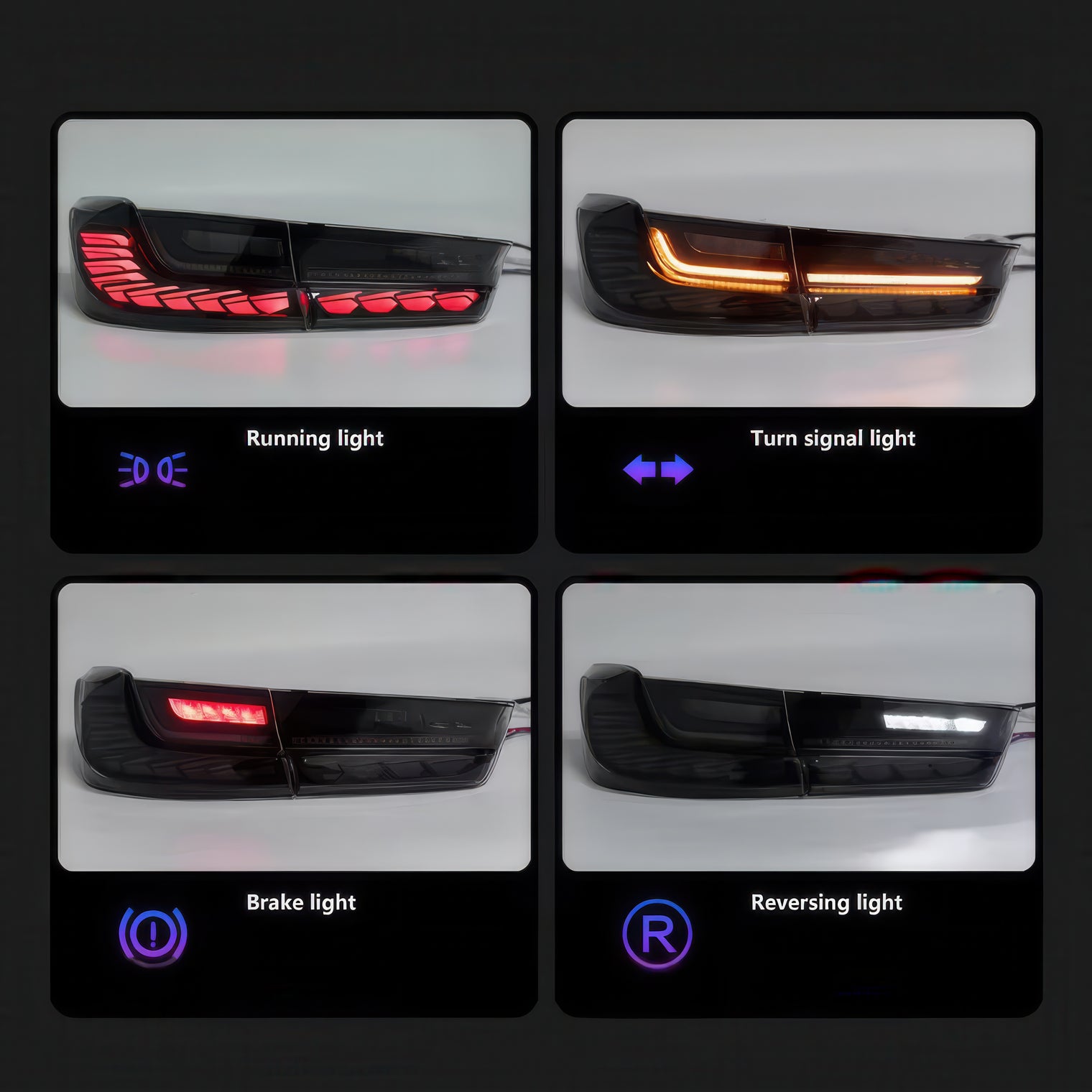 GTS Style OLED Tail Lights for BMW G20 G28 G80 3 Series & M3