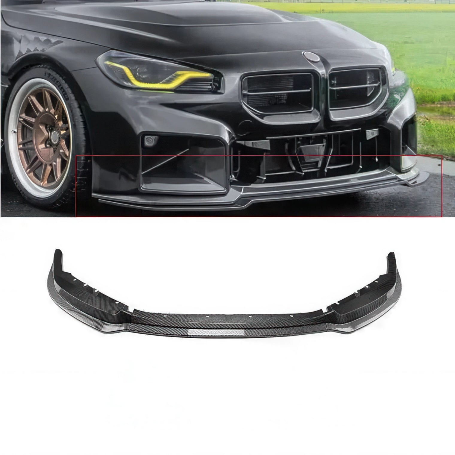 K Style ABS Front Lip for BMW G87 M2 2023+