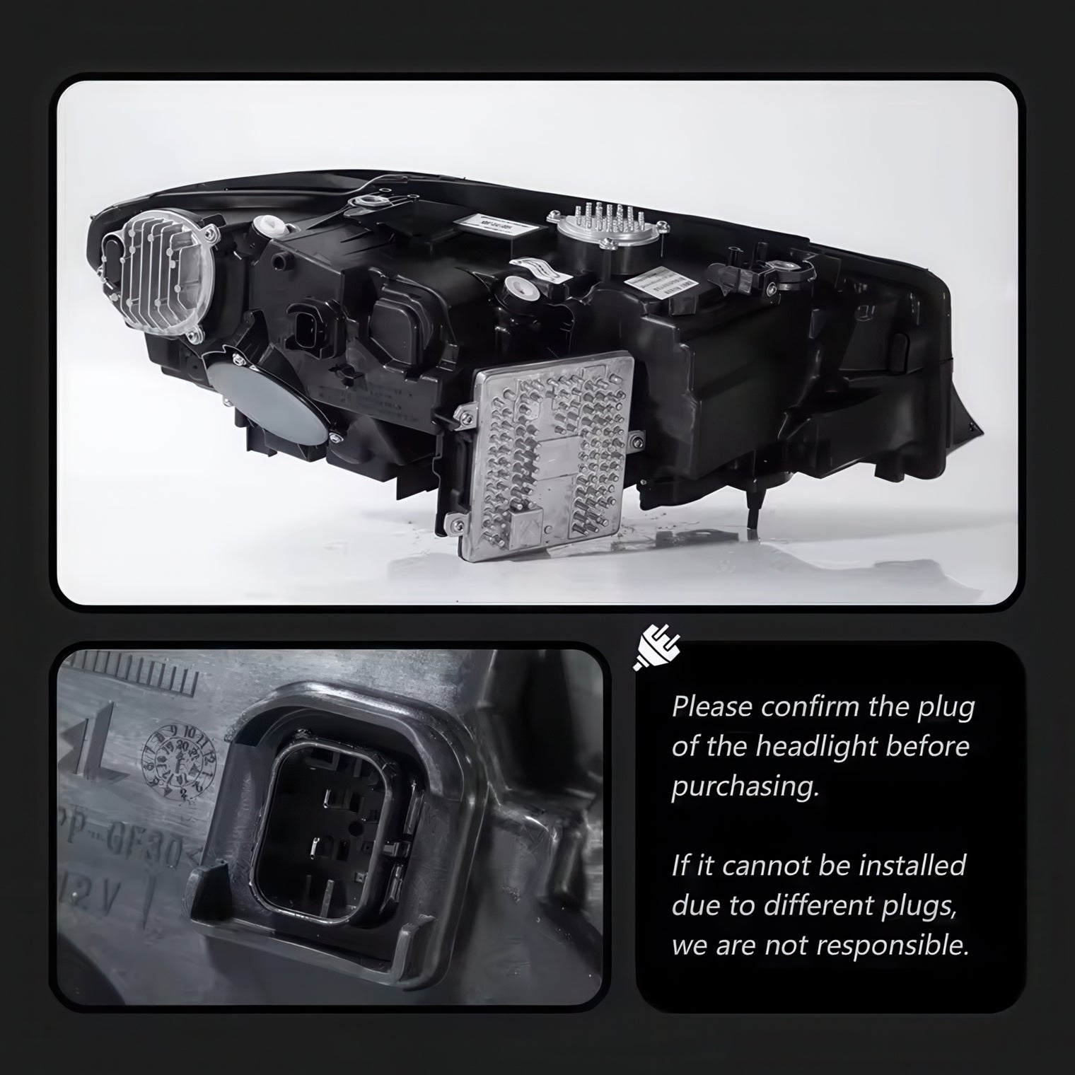 Laser Headlight Retrofit Upgrade with Optional RGB DRL for BMW G20 3 Series