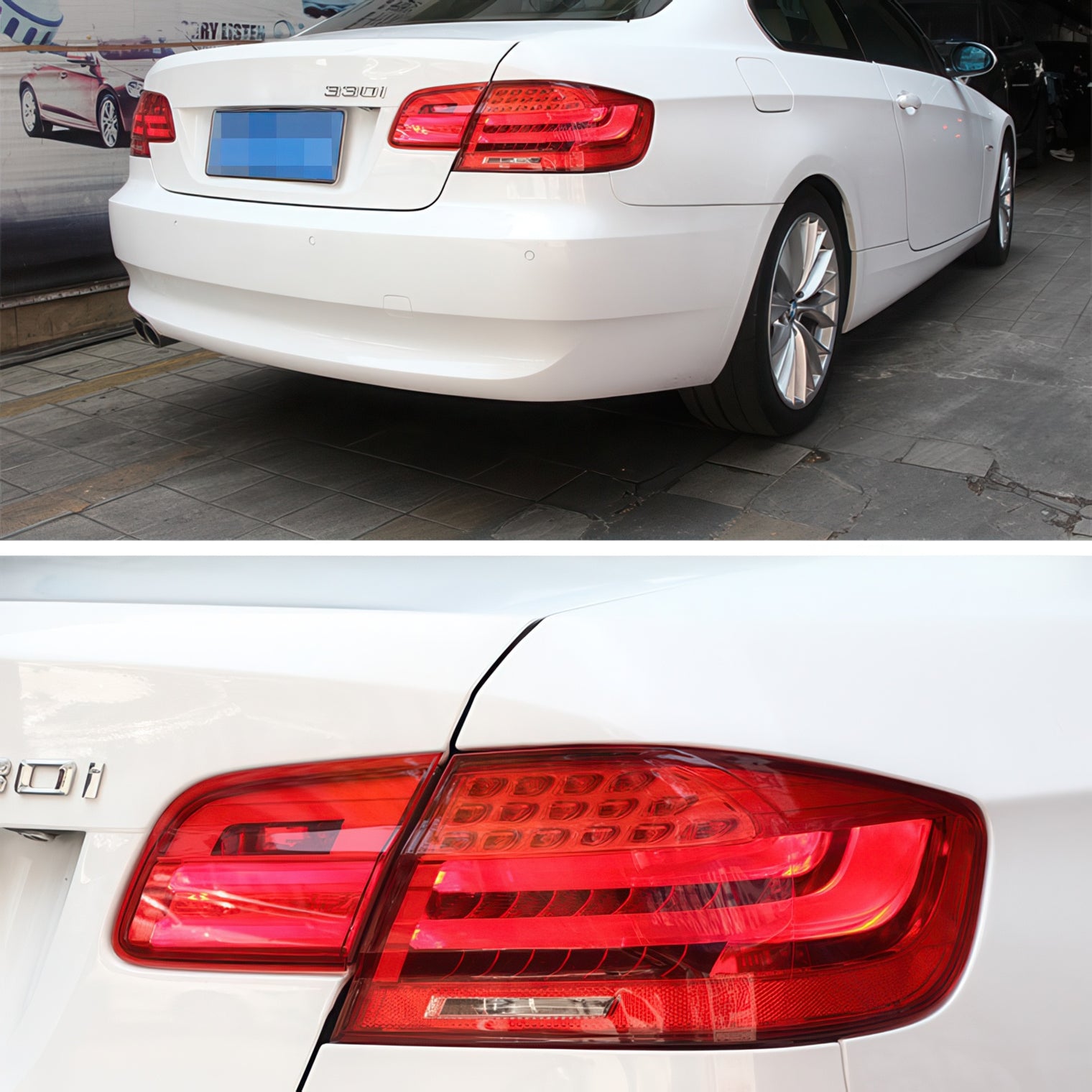 LCI Style LED Tail Lights with Dynamic Turn Signals for BMW E92 3 Series & M3