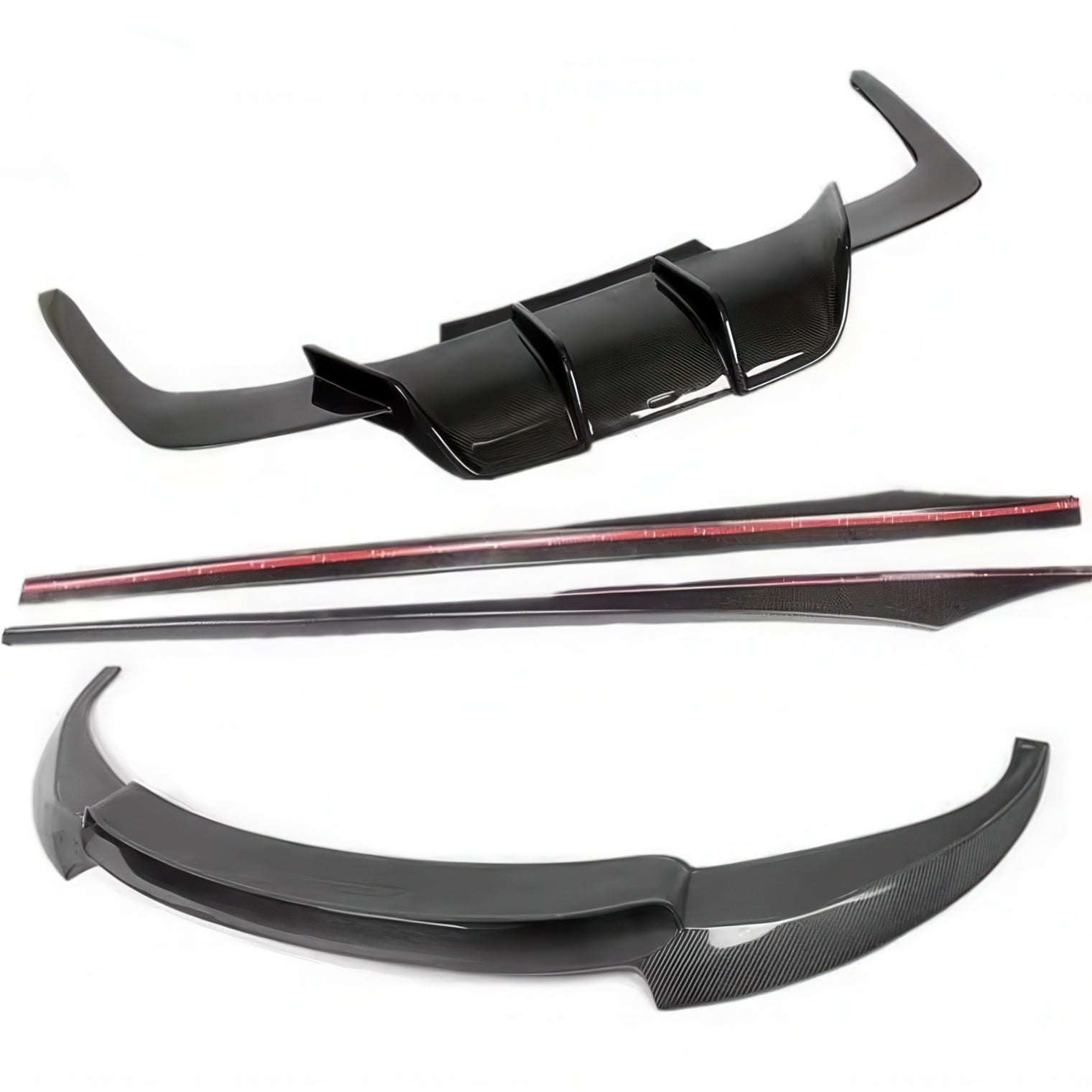 V Style Carbon Fiber Front Lip for BMW F06 F12 F13 6 Series & M6