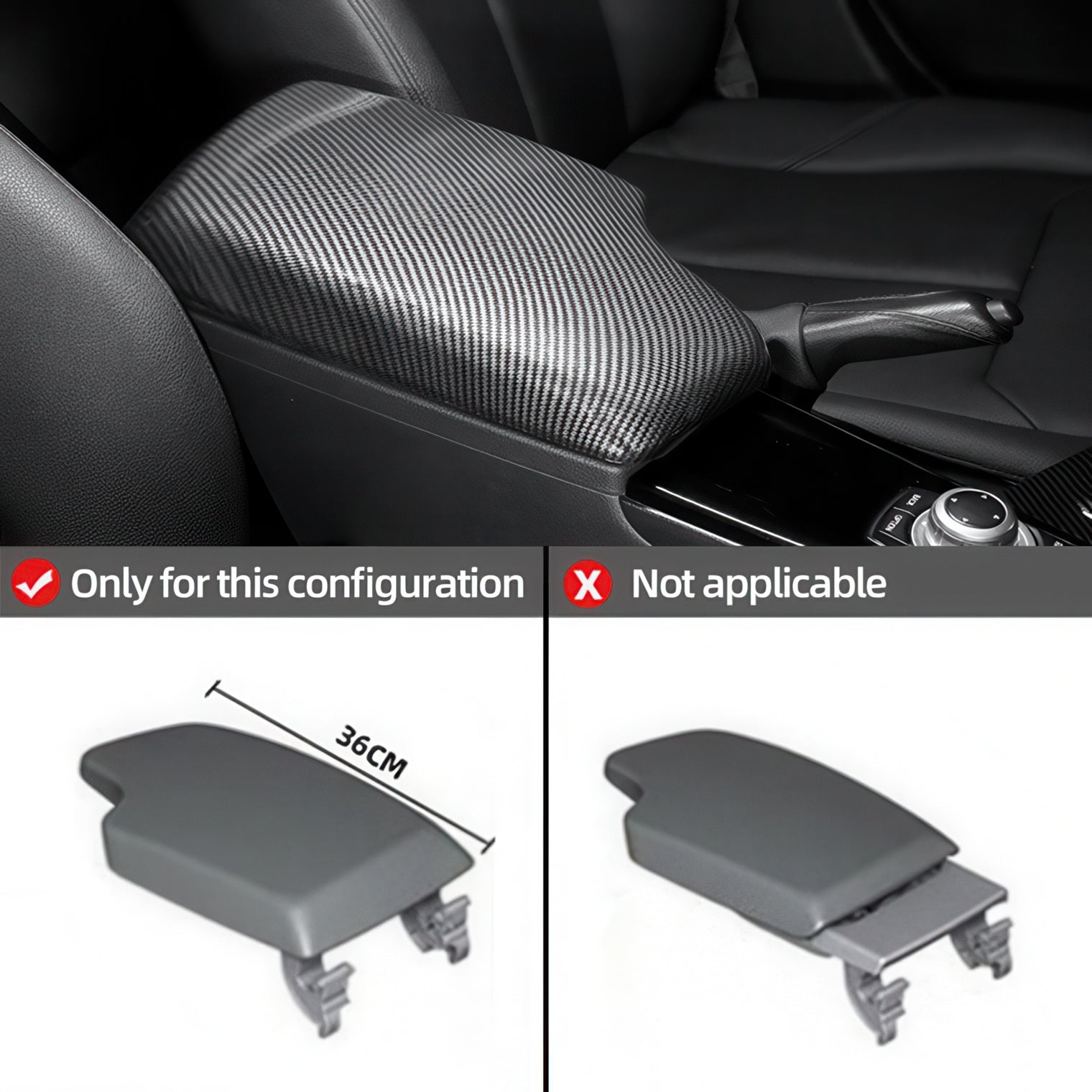 20-Piece Carbon-Look ABS Interior Trim Set for BMW F30 F32 3 Series & 4 Series