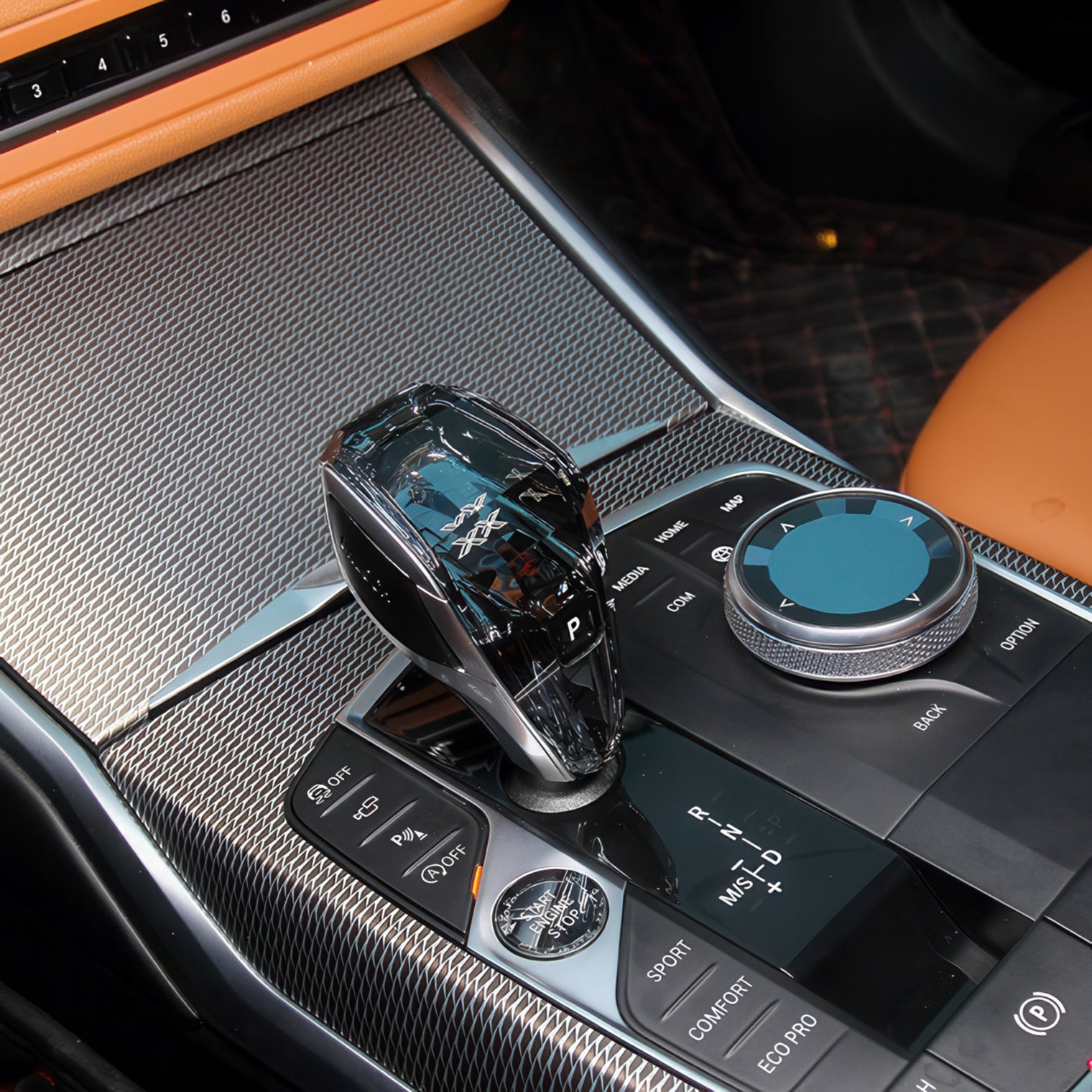 3-Piece Crystal Gear Shift, iDrive and Start Button Set for BMW G20 G22 3 & 4 Series