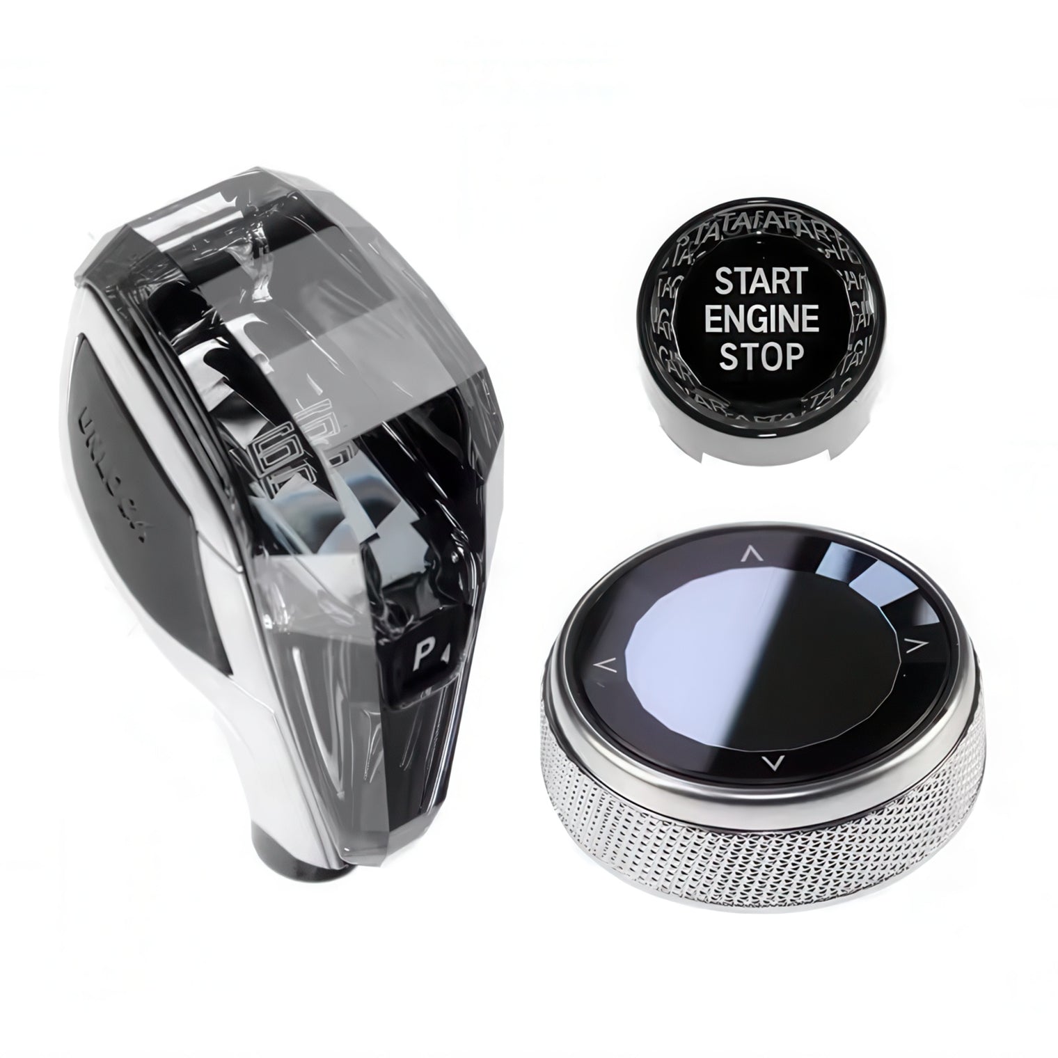 3-Piece Crystal Gear Shift, iDrive and Start Button Set for BMW G20 G22 3 & 4 Series