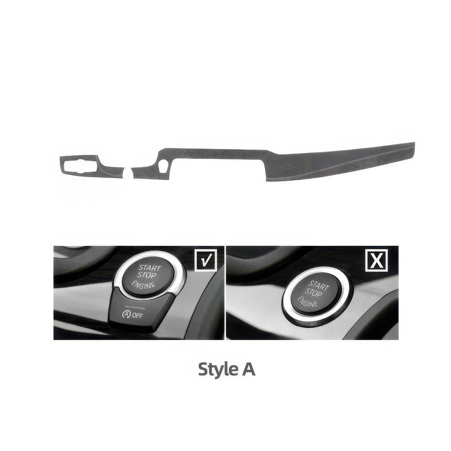 Alcantara or Carbon-Look Leather Dash Cover Trim for BMW F10 F18 5 Series
