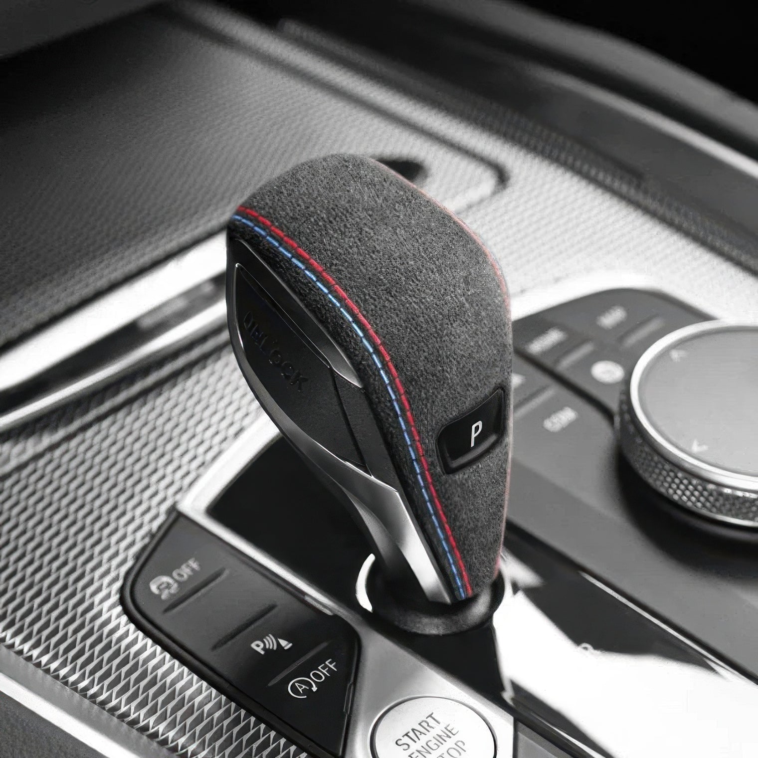 Alcantara Gear Shifter Cover Trim for BMW G01 G05 G06 G07 G20 G22 G26 G29