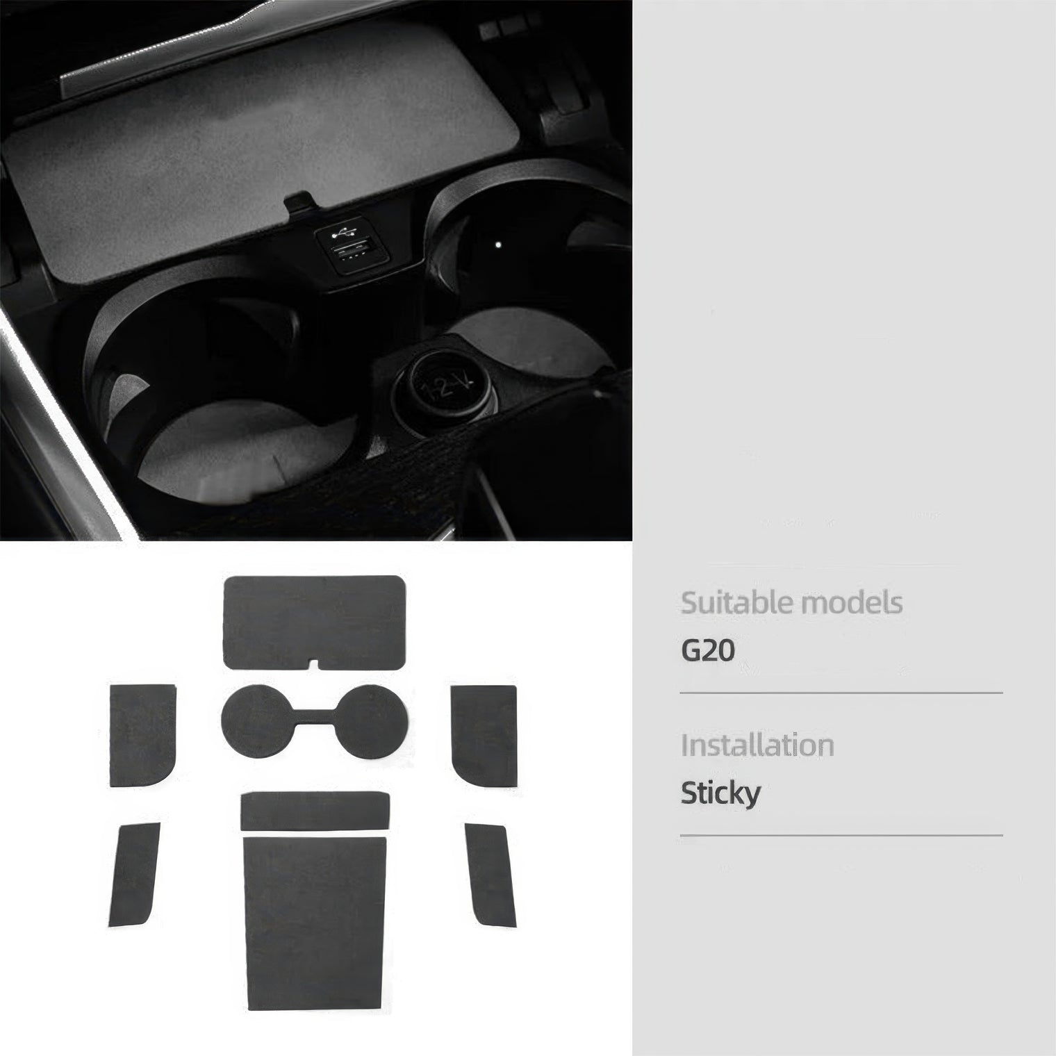 Alcantara Interior Trim Set for BMW G20 3 Series