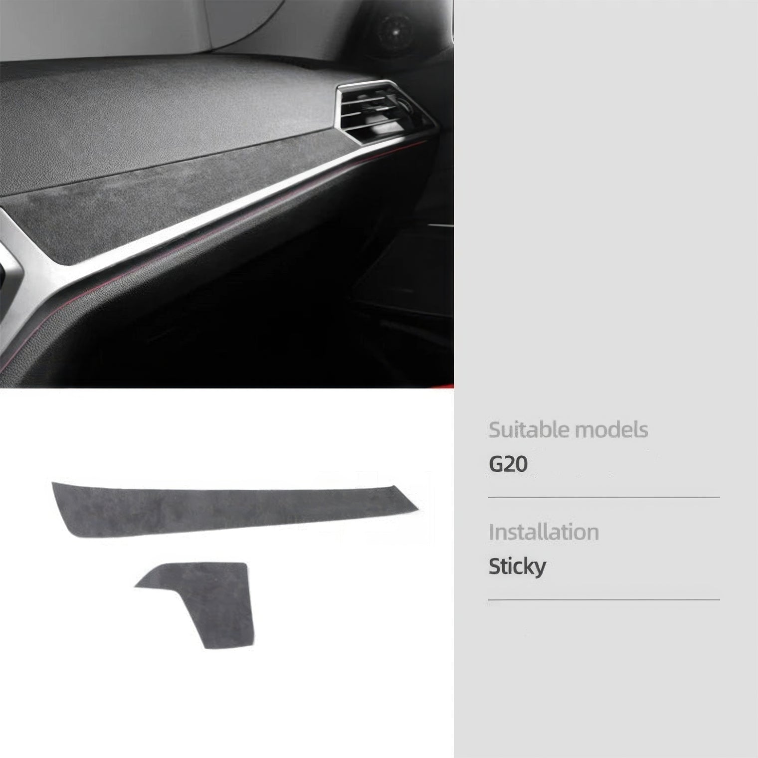 Alcantara Interior Trim Set for BMW G20 3 Series