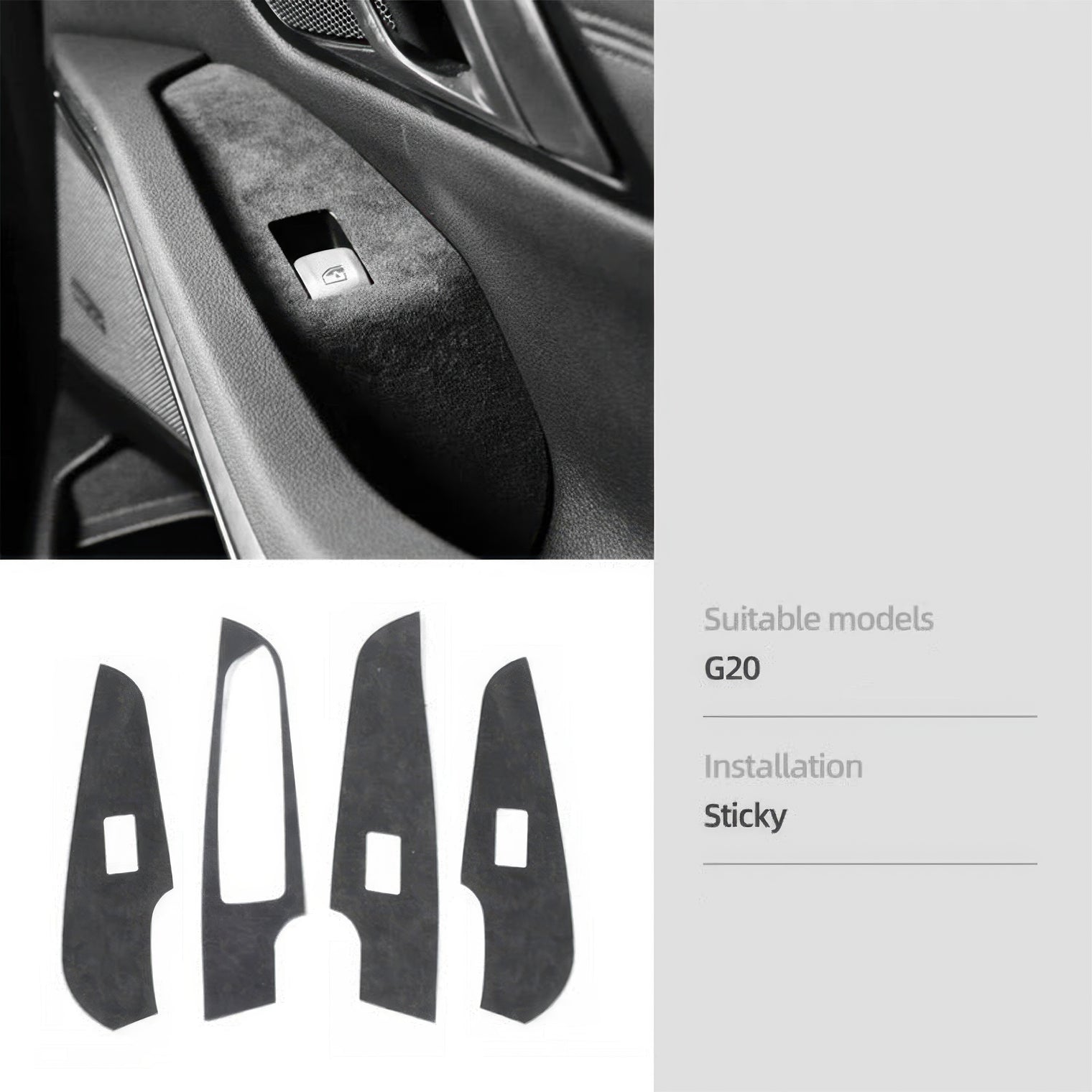 Alcantara Interior Trim Set for BMW G20 3 Series