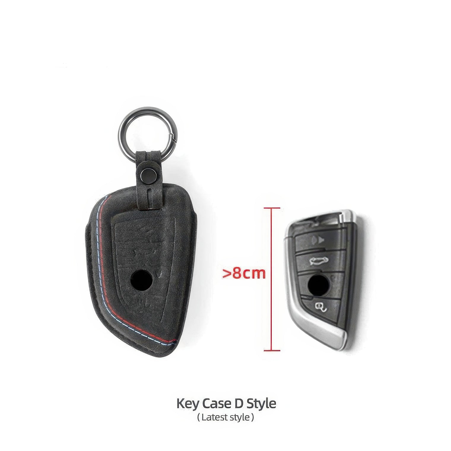 Alcantara Key Case and Keychain for BMW E-, F-, and G-Chassis