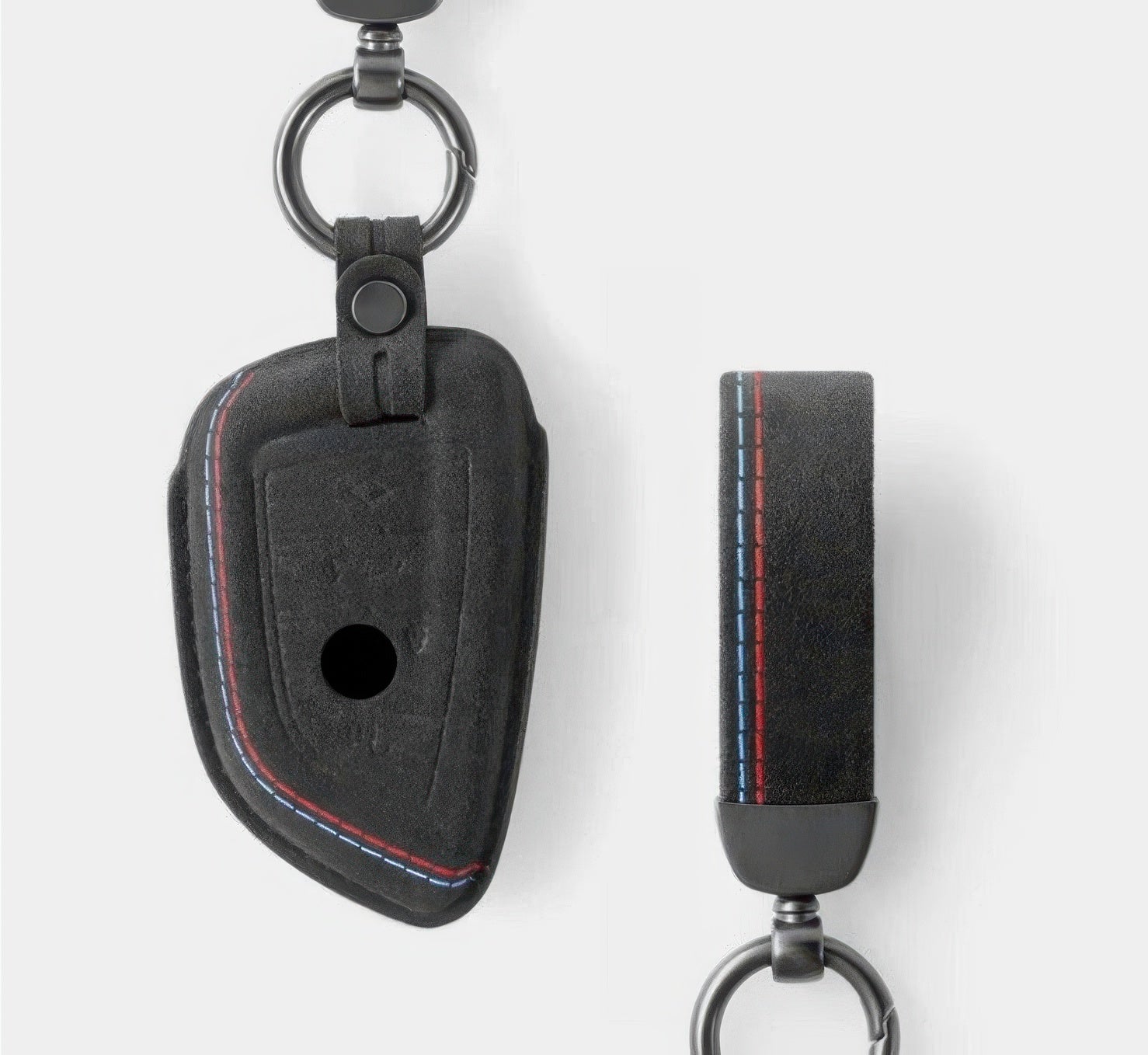 Alcantara Key Case and Keychain for BMW E-, F-, and G-Chassis