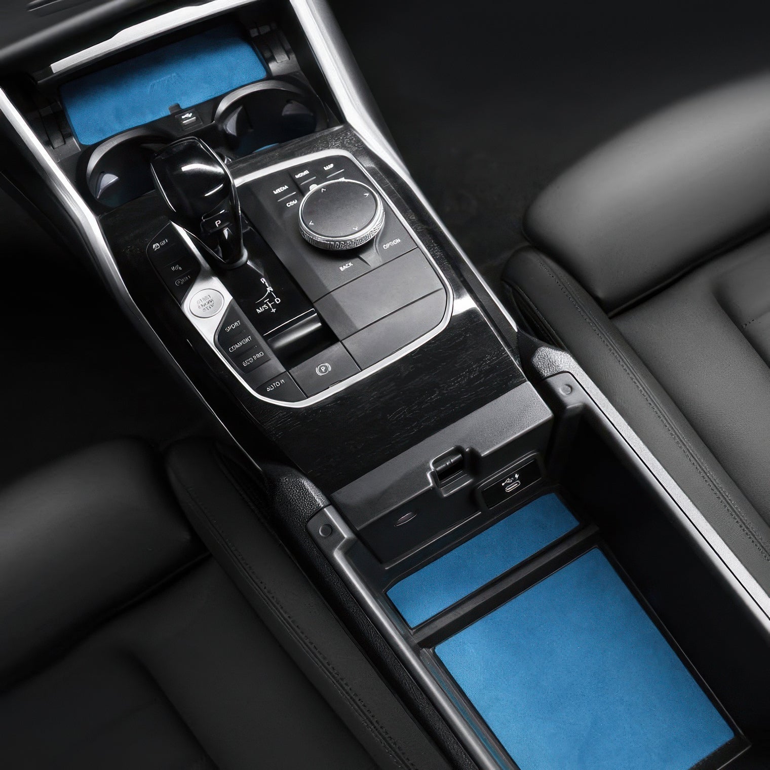 Alcantara Non-Slip Interior Trim Mats for BMW G20 3 Series 330i, 330e & M340i
