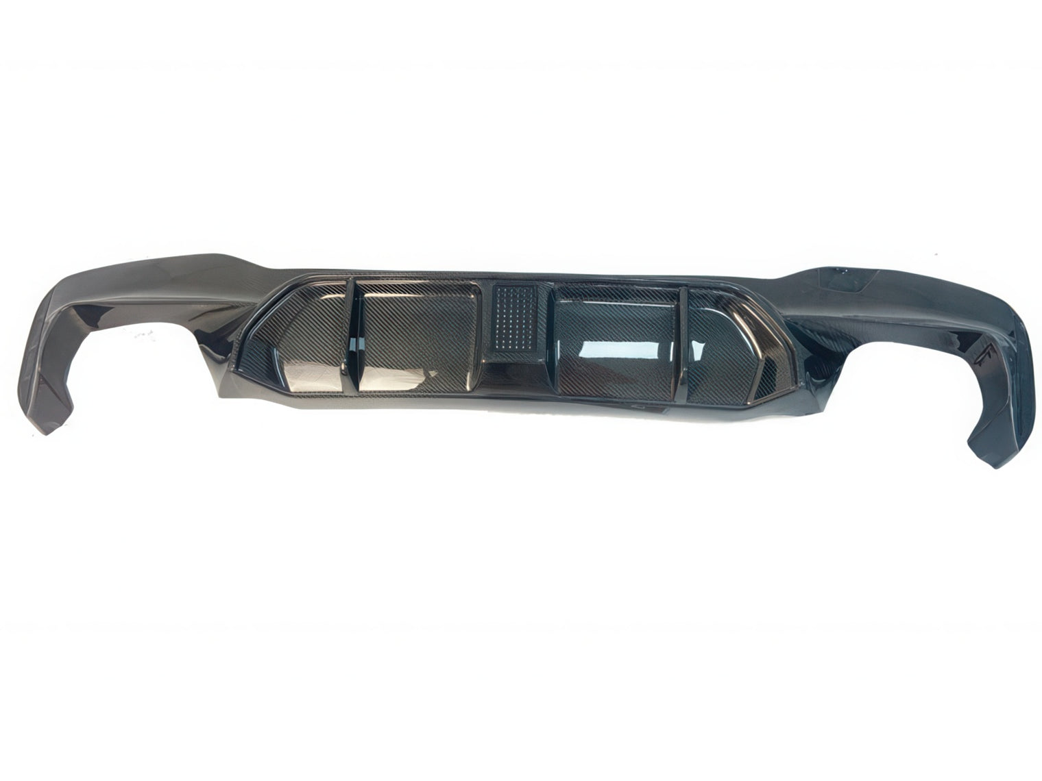 Carbon Fiber Rear Diffuser with LED Brake Light for BMW F90 M5