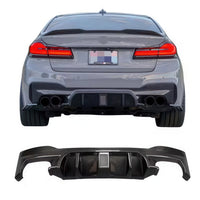 Carbon Fiber Rear Diffuser with LED Brake Light for BMW F90 M5