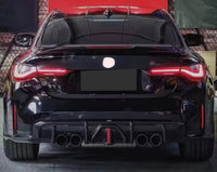 Carbon Fiber Rear Diffuser with LED Brake Light for BMW G80 G82 M3 & M4