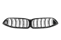 Dry Carbon Fiber or Carbon-Look Double-Slat Front Grille for BMW G14 G15 G16 F91 F92 F93 8 Series & M8