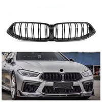 Dry Carbon Fiber or Carbon-Look Double-Slat Front Grille for BMW G14 G15 G16 F91 F92 F93 8 Series & M8