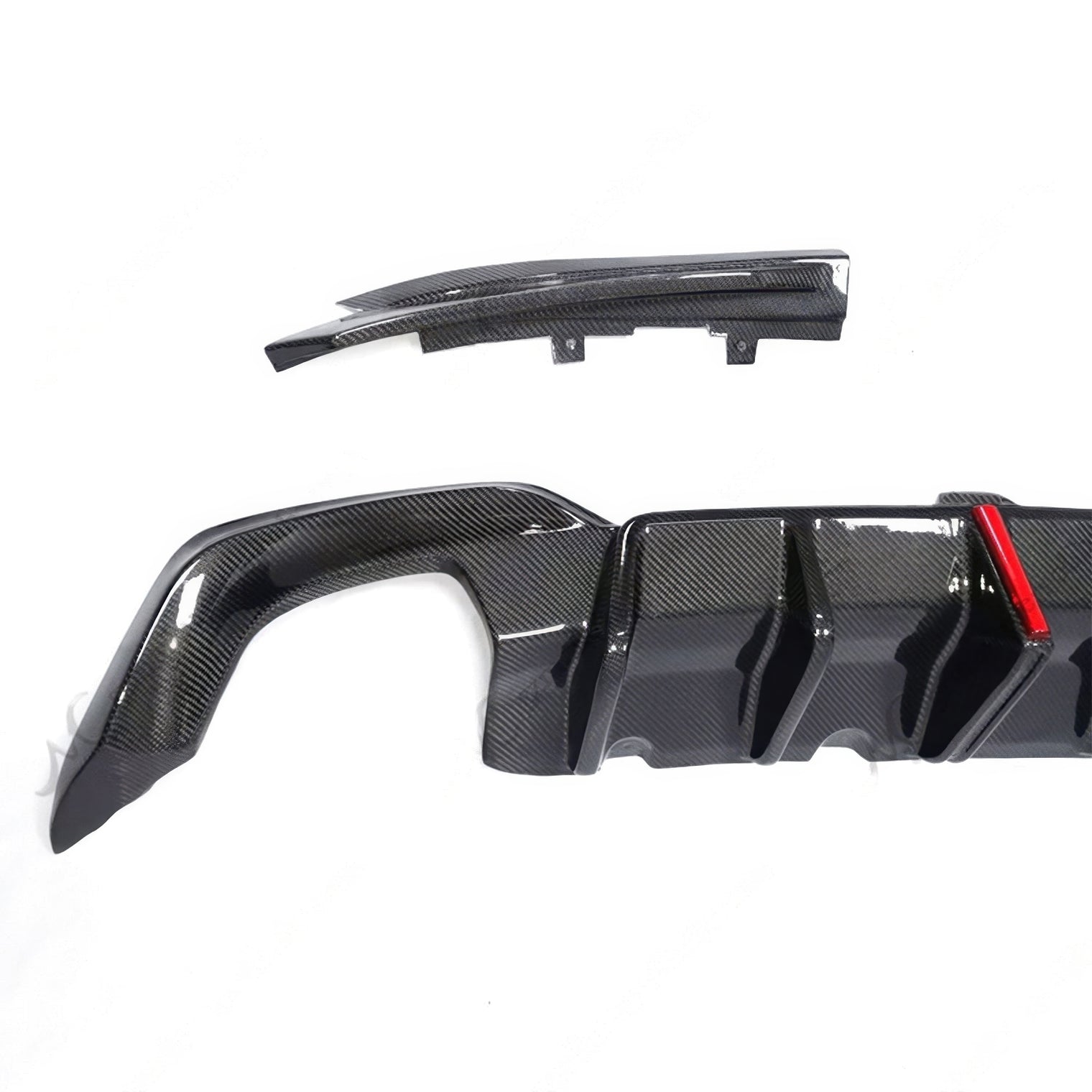 DTM Style 3-Piece Carbon Fiber Rear Diffuser with LED for BMW G20 M340i 2020+