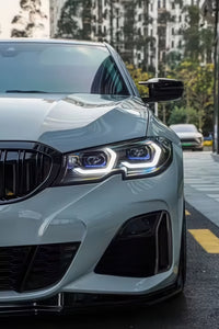Dual-Color Yellow or White M3 Style Laser Headlights for BMW G20 Pre-LCI 2019-2022