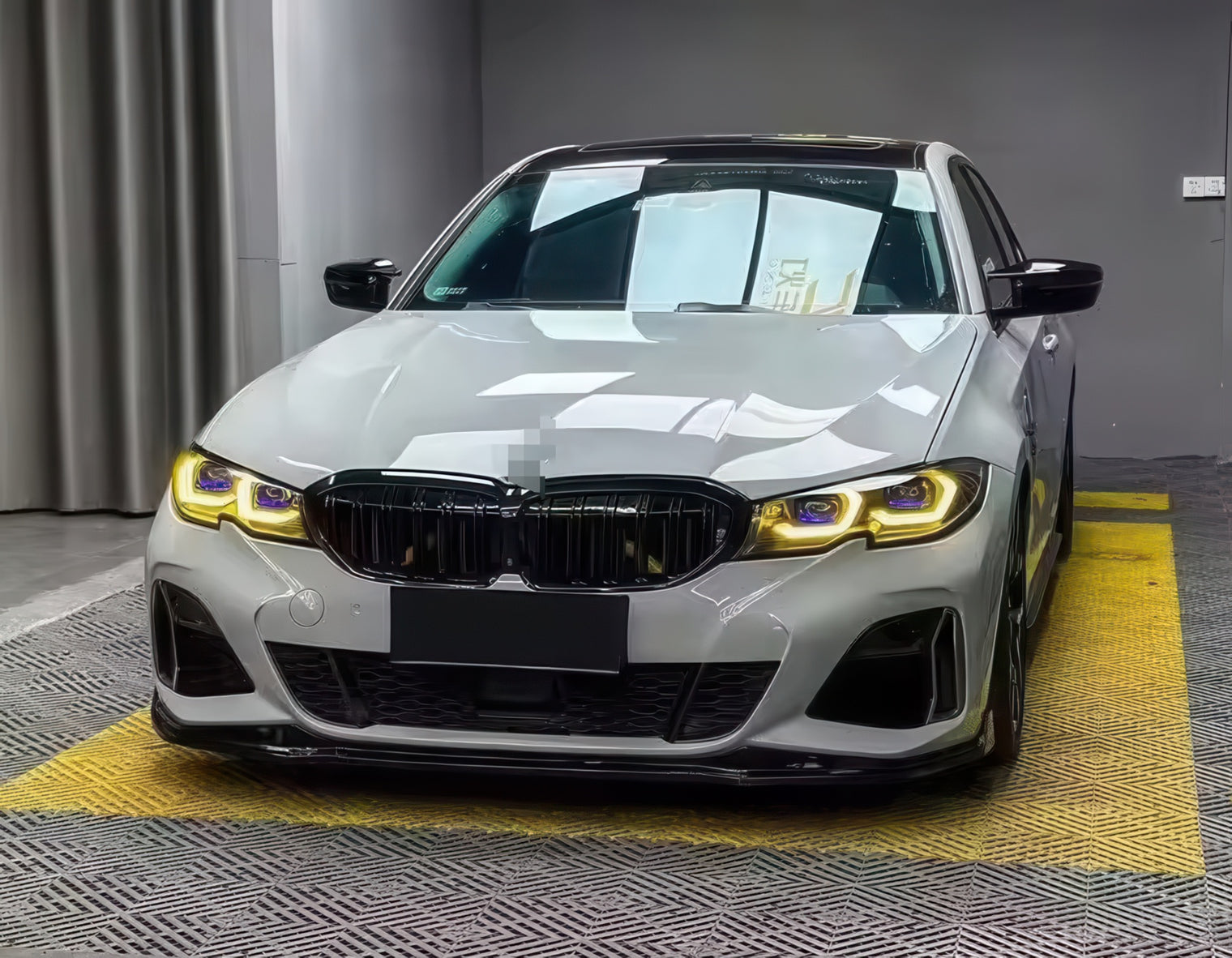 Dual-Color Yellow or White M3 Style Laser Headlights for BMW G20 Pre-LCI 2019-2022