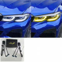 Dual-Color Yellow or White M3 Style Laser Headlights for BMW G20 Pre-LCI 2019-2022