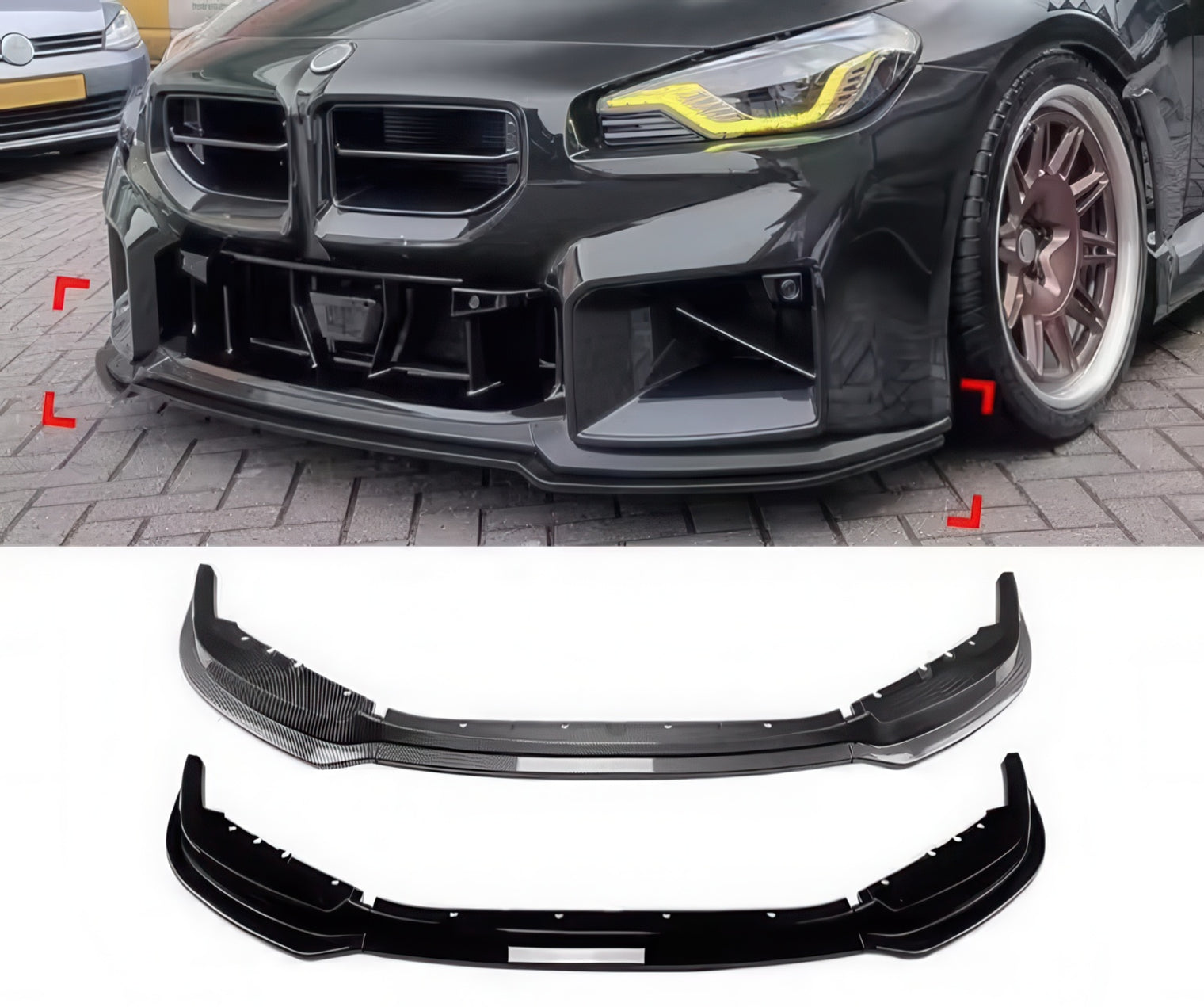 K Style ABS Front Lip for BMW G87 M2 2023+