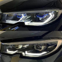 Laser Headlight Retrofit Upgrade with Optional RGB DRL for BMW G20 3 Series
