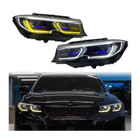 Laser Headlight Retrofit Upgrade with Optional RGB DRL for BMW G20 3 Series