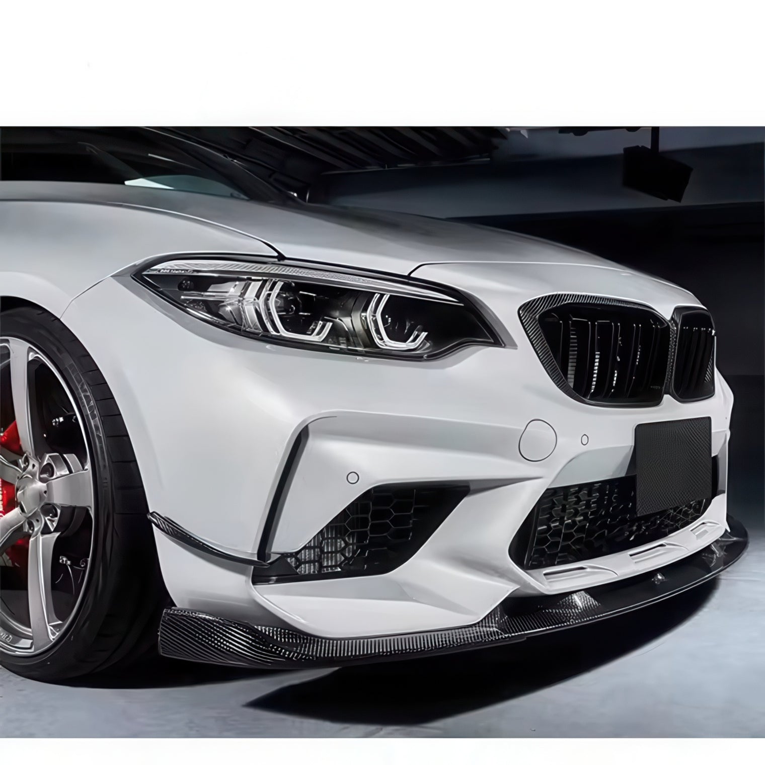 M Style Carbon Fiber Front Lip for BMW F87 M2