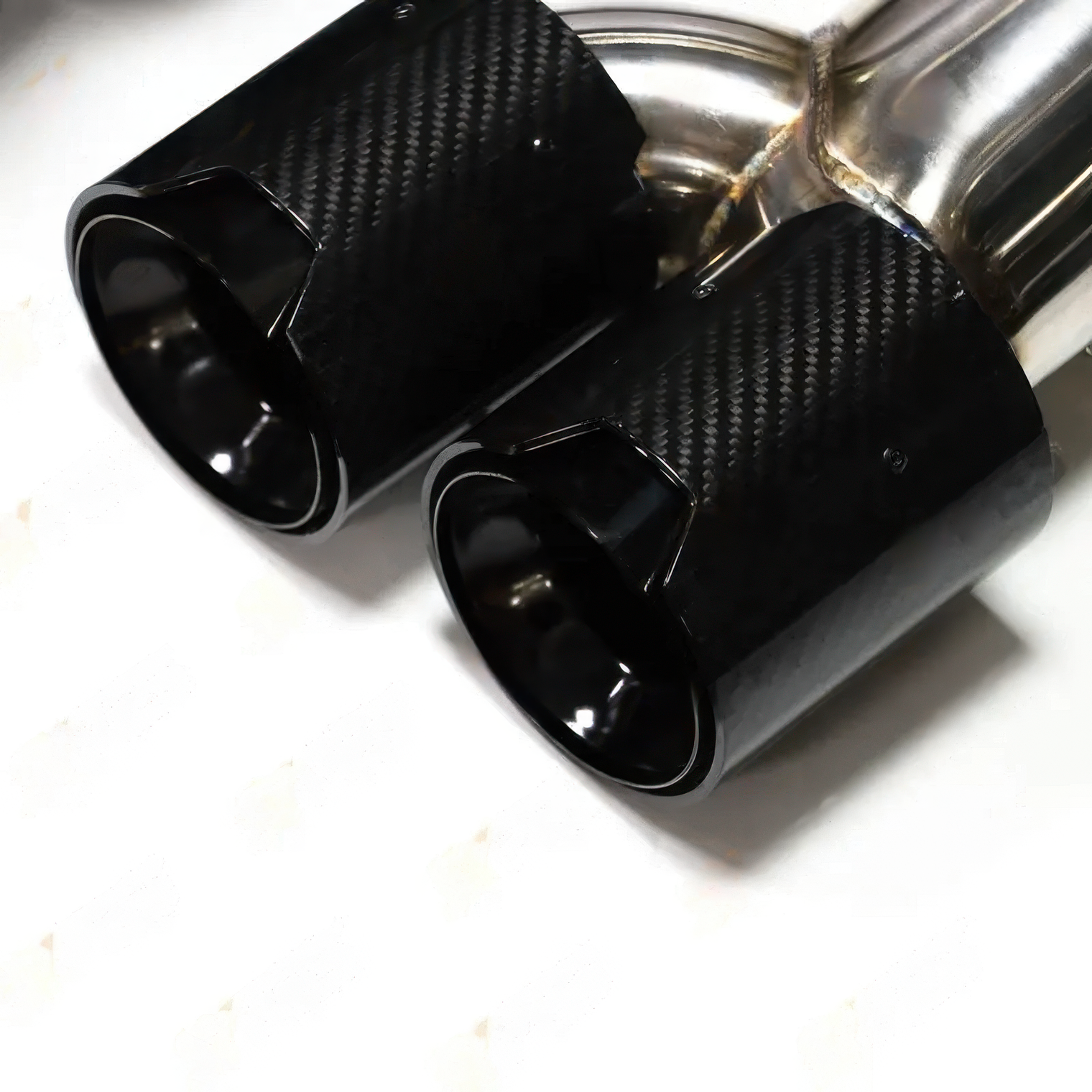 M Style Quad Exhaust Tips with Clamps for BMW M240i, M340i & M440i