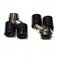 M Style Quad Exhaust Tips with Clamps for BMW M240i, M340i & M440i