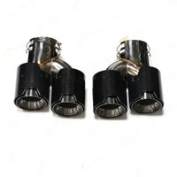 M Style Quad Exhaust Tips with Clamps for BMW M240i, M340i & M440i