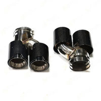 M Style Quad Exhaust Tips with Clamps for BMW M240i, M340i & M440i