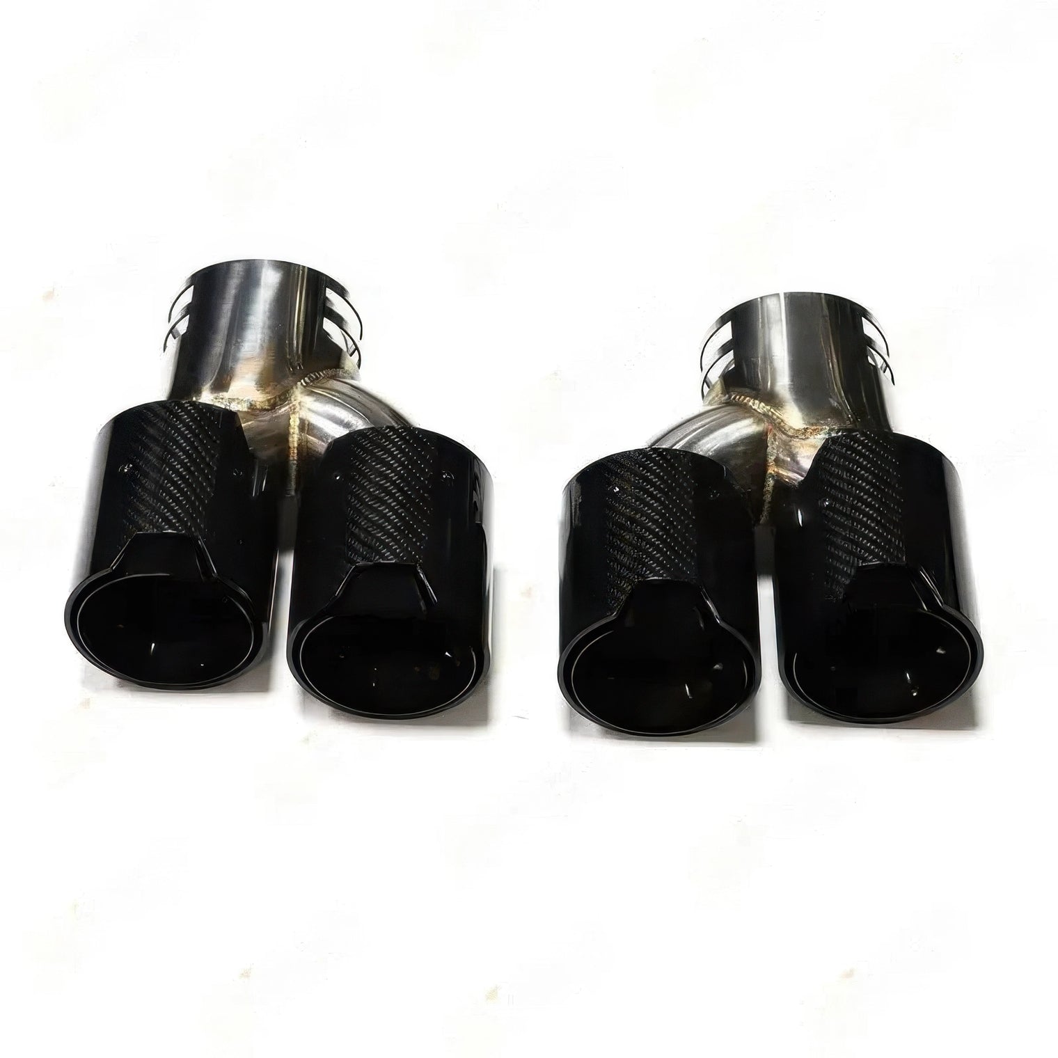 M Style Quad Exhaust Tips with Clamps for BMW M240i, M340i & M440i