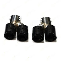 M Style Quad Exhaust Tips with Clamps for BMW M240i, M340i & M440i
