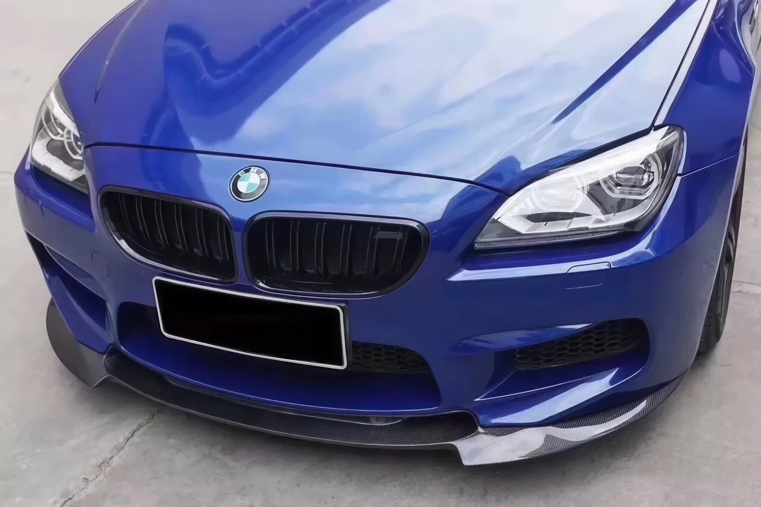 V Style Carbon Fiber Front Lip for BMW F06 F12 F13 6 Series & M6