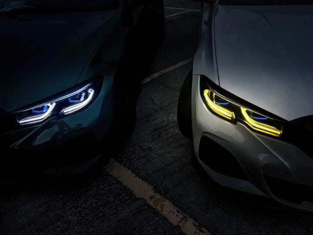 Yellow Laser Headlight Retrofit Upgrade for BMW G20 3 Series